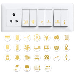 Gold Switch Stickers