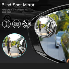 2Pcs 360 Degree Adjustable Blind Spot Mirror